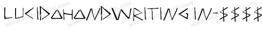 lucidahandwriting in字体转换